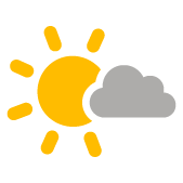 Scattered clouds with long, clear spells Scattered clouds with long, clear spells